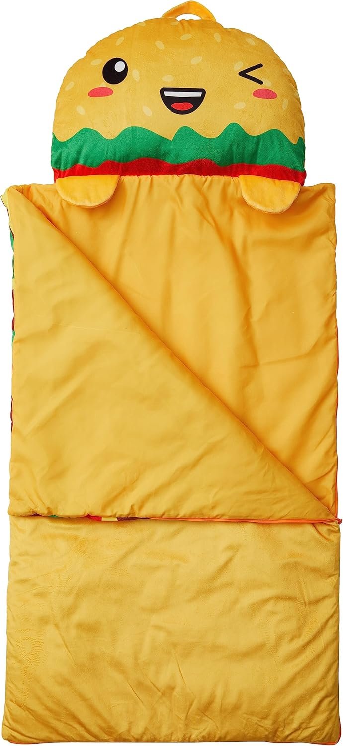 Hamburger Sleeping Bag - Opened View